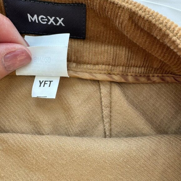 Mexx Women Corduroy Camel Tan Knee Length Skirt Size 10 - Picture 13 of 13